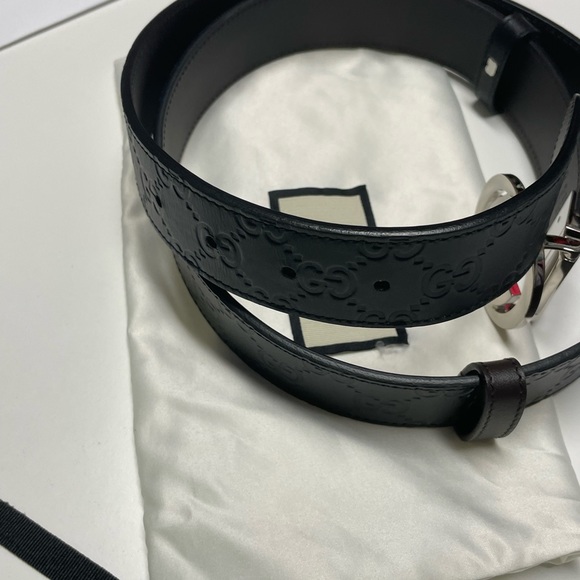 REVERSIBLE GUCCI SIGNATURE BELT - Picture 4 of 7